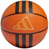 adidas Piłka 3 Stripes Rubber X3 HM4970, Kolor: pomarańczowy, Rozmiar: 5