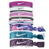 Nike Opaski do włosów Mixed 9 szt 3 szerokości multikolor, Kolor: czarny, Rozmiar: 420x10 mm