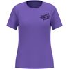 Koszulka damska Odlo ESSENTIAL PRINT T-shirt crew neck s/s fioletowa, Kolor: fioletowy, Rozmiar: M