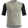 Koszulka rowerowa męska Odlo ESSENTIAL HERITAGE PRINT T-shirt s/u collar s/s full zip szara, Kolor: szary, Rozmiar: L