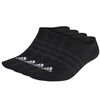 Skarpety adidas Thin and Light No-Show 3PP IC1327 czarne, Kolor: czarny, Rozmiar: 37-39