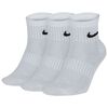 Skarpety Nike Everyday Lightweight Ankle SX7677 100 białe 3-pak, Kolor: biały, Rozmiar: 38-42
