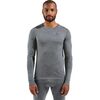 ODLO Koszulka męska BL TOP crew neck l/s MERINO 200 szara, Kolor: szary, Rozmiar: M