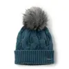 COLUMBIA czapka zimowa damska z pomponem Cable Knit Pom Beanie niebieski
