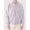 4F bluza damska z kapturem na zamek 4FWAW25TSWSF1886 fioletowy