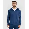 4F bluza męska treningowa zapinana z wykończeniem szybkoschnącym 4FWAW25TFSWM587 niebieski