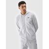 4F bluza dresowa męska rozpinana z kapturem 4FWMM00TSWSM1768 szary