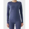 4F bluzka damska z długim rękawem z wełny merino 4FWAW25TFLOF433 niebieski