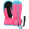 REUSCH rękawice dziecięce jednopalczaste Ben Mitten różowo-niebieskie, Kolor: różowy, Rozmiar: III
