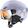 Kask narciarski dziecięcy UVEX Rocket junior Visor fioletowy, Kolor: fioletowy, Rozmiar: 51-55
