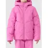 4F pikowana kurtka narciarska dla dziewczynek 4FJWAW25TTJAF0819 różowa, Kolor: różowy, Rozmiar: 146