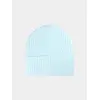 4F czapka damska zimowa beanie o prążkowanym splocie 4FWAW25ACAPF569 niebieska, Kolor: niebieski, Rozmiar: one size