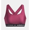 UNDER ARMOUR biustonosz sportowy damski Crossback różowy, Kolor: różowy, Rozmiar: M