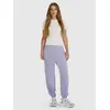 4F spodnie dresowe damskie z kieszeniami 4FWAW25TTROF1180 fioletowe, Kolor: niebieski, Rozmiar: L