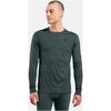 ODLO Bielizna termoaktywna z długim rękawem BL TOP crew neck l/s MERINO 200 zielona, Kolor: zielony, Rozmiar: S