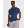 4F koszulka treningowa męska z krótkim rękawem 4FWAW25TFTSM1460, Kolor: niebieski, Rozmiar: S/M