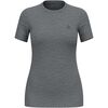 Koszulka damska Odlo MERINO 160 BL TOP crew neck s/s szara, Kolor: czarny, Rozmiar: M