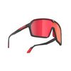 Okulary Rudy Project SPINSHIELD BLACK MATTE - Multilaser Red