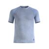 Koszulka męska ODLO BL TOP crew neck PERFORMANCE LIGHT RAIN DYE niebieska, Kolor: niebieski, Rozmiar: L
