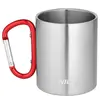 NILS CAMP NC17110 KUBEK KEMPINGOWY Z KARABIŃCZYKIEM 300 ML STAL NIERDZEWNA CZERWONY, Kolor: czerwony, Rozmiar: one size