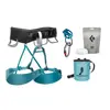Black Diamond Zestaw wspinaczkowy dla kobiet Momentum Harness Aqua Verde