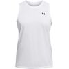 UNDER ARMOUR koszulka treningowa top damski Tech Tank Solid biały, Kolor: biały, Rozmiar: L