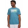 UNDER ARMOUR Męski t-shirt UA TEAM ISSUE WORDMARK SS niebieski, Kolor: niebieski, Rozmiar: L