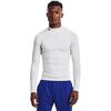 UNDER ARMOUR koszulka treningowa długi rękaw UA HG Armour Comp Mock LS biała, Kolor: biały, Rozmiar: L