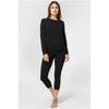 SUPER.NATURAL ARCTIC230 LS koszulka damska termoaktywna merino czarna, Kolor: czarny, Rozmiar: XS