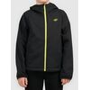 4F M598 Kurtka chłopięca SOFTSHELL Wiatroodporna na co dzień czarna, Kolor: czarny, Rozmiar: 164