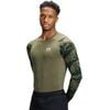 Under Armour UA HG Armour Comp CB LS męska koszulka sportowa treningowa zielona, Kolor: zielony, Rozmiar: L