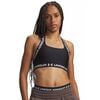 Under Armour HeatGear Mid T-Back damski biustonosz sportowy średnie wsparcie czarny, Kolor: czarny, Rozmiar: XS
