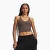 Under Armour UA Meridian Support Tank damski top treningowy z usztywnieniem brązowy, Kolor: brązowy, Rozmiar: XS