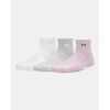 UNDER ARMOUR damskie skarpety za kostkę sportowe Women's Vanish 3 szt mix róż, Kolor: różowy, Rozmiar: M