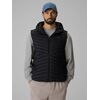 4F Kamizelka puchowa męska ocieplana z kapturem M376 CITY JACKETS czarna, Kolor: czarny, Rozmiar: S