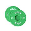 HMS obciążenie olimpijskie do siłownie zestaw 2x1kg CBRS zielone, Kolor: zielony, Waga: 2 x 1 kg