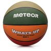 Piłka do koszykówki dziecięca treningowa Meteor What's Up niebieska, Kolor: zielony/pomarańczowy, Waga: 0.31, Rozmiar: 4