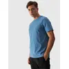 4F t-shirt męski sportowy koszulka bawełniana M1843 niebieski, Kolor: niebieski, Rozmiar: S
