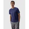 4F koszulka męska sportowa t-shirt bawełniany M1844 niebieski, Kolor: niebieski, Rozmiar: S