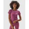 4F T-shirt szybkoschnący treningowy damski F1011 różowy, Kolor: różowy, Rozmiar: XS