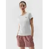 4F koszulka damska sportowa t-shirt treningowy F604 biały, Kolor: biały, Rozmiar: S