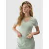 4F koszulka damska t-shirt sportowy fitness bawełniany F1359 zielony, Kolor: zielony, Rozmiar: XS