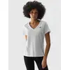 4F koszulka damska sportowa t-shirt treningowy F1162 biała, Kolor: biały, Rozmiar: XS