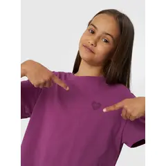 4F t-shirt dziecięcy koszulka bawełniana sportowa F1546 różowa, Kolor: różowy, Rozmiar: 128, 4 zdjęcie