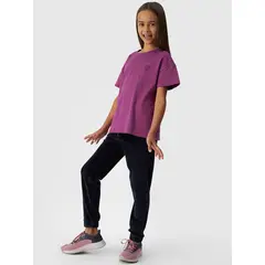 4F t-shirt dziecięcy koszulka bawełniana sportowa F1546 różowa, Kolor: różowy, Rozmiar: 128, 2 zdjęcie