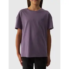 4F t-shirt dziecięcy koszulka bawełniana sportowa F1546 fioletowa, Kolor: fioletowy, Rozmiar: 158, 4 zdjęcie