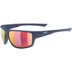 UVEX Okulary rowerowe sportstyle 230 (53/2/069/4416/UNI) czarno-czerwone, Kolor: pomarańczowy, Rozmiar: one size