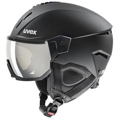 UVEX INSTINCT VISOR kask narciarski hardshell z goglami czarny, Kolor: czarny, Rozmiar: 53-56