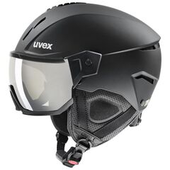 UVEX INSTINCT VISOR kask narciarski hardshell z goglami czarny, Kolor: czarny, Rozmiar: 56-58