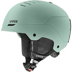 UVEX Kask narciarski hardshell z regulacją Wanted szary, Kolor: zielony, Rozmiar: 54-58